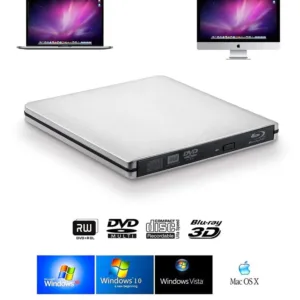 External USB3.0 Bluray Burner Writer Optical BD-RE Recorder 3D BD-ROM Blu-Ray Reader Bluray Play DVD Recorder for Laptop/Desktop