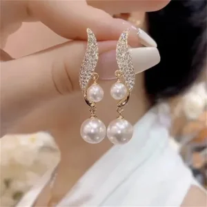 Lost Crown Classic Round Drop Earrings for Women – Elegant Zinc Alloy Fashion Jewelry