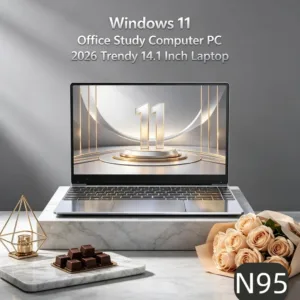 Neat Lightweight 14.1" Laptop N95 120Hz Ultra-clear FHD IPS Display 5000mAh 32GB/2TB SSD Backlit Keyboard