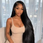 100% Human Hair Wigs 250% Silky Bone Straight 40 Inches HD 13x6 Lace Frontu Wigs Transparent Burmese 13x4 Lace Frontal Remy 5x5 Glueless Ready To Wear Closure Wig